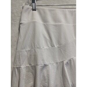 IBKUL Women's Pull On Golf Skort Pockets Activewear Tennis White UPF 50+ Size XL